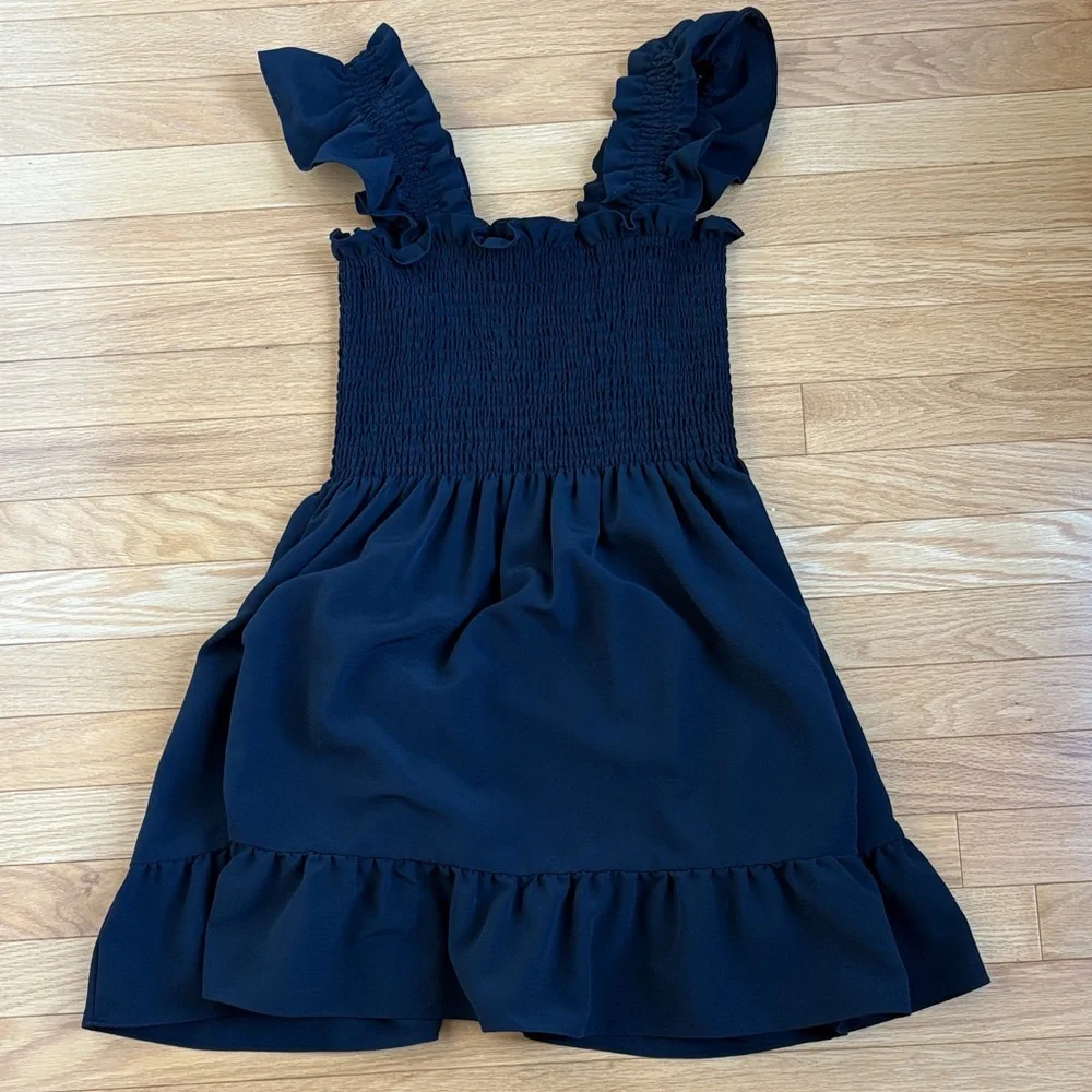 Hill House black Mini Nap Dress - Picture 2 of 5